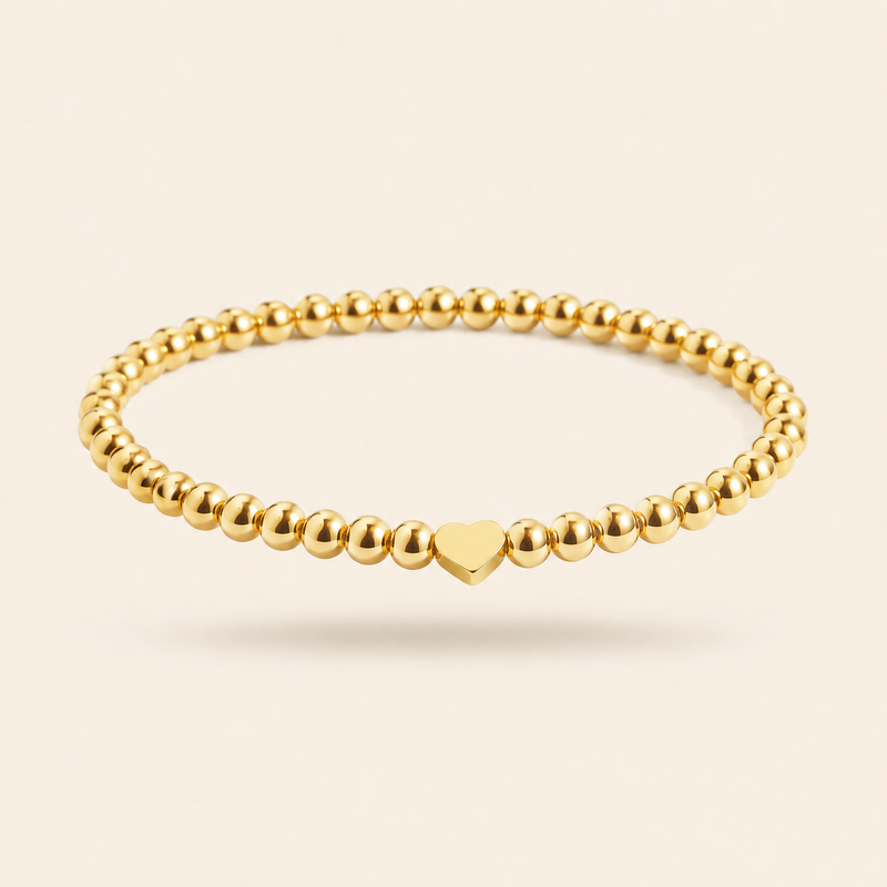 Hold the Love Heart Beaded Bracelet