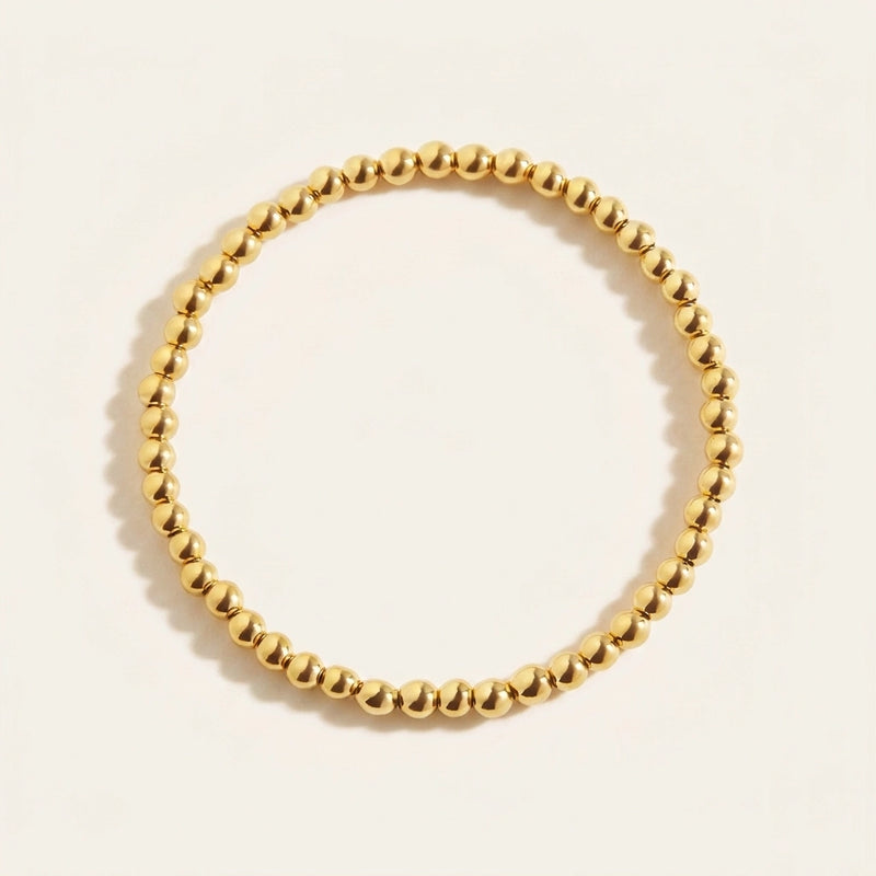 Everyday Dainty Gold Beaded Bracelet
