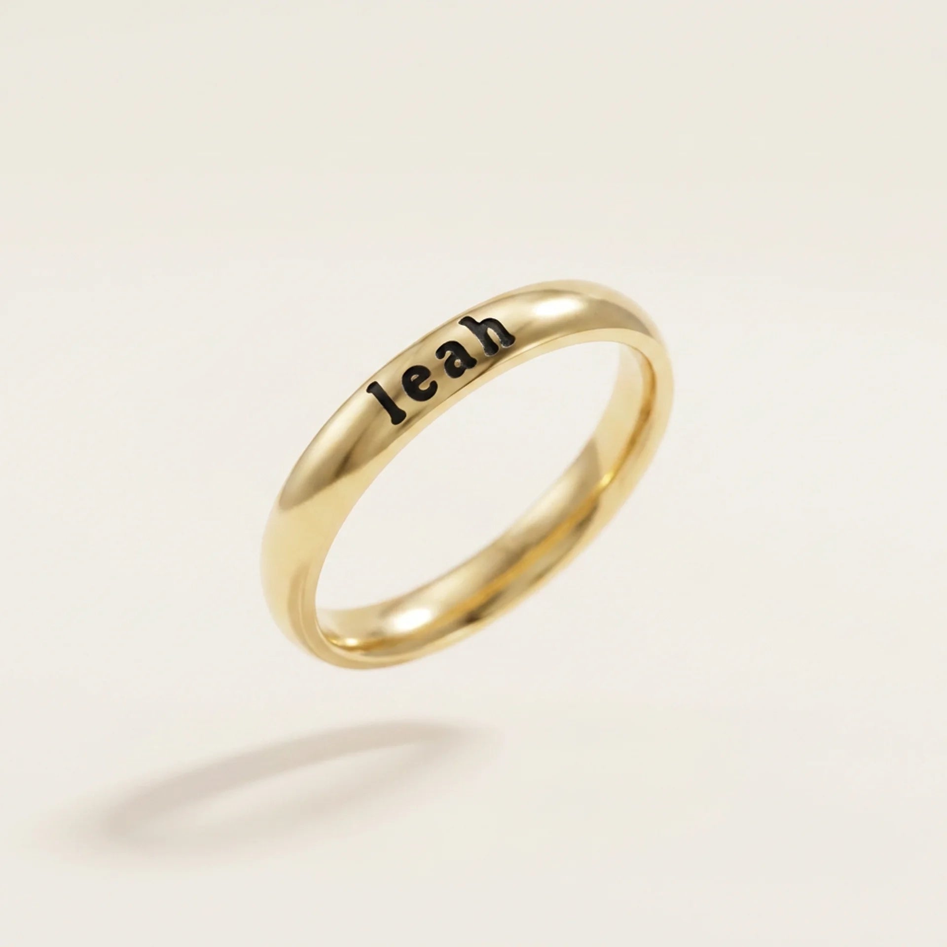 Sterling Silver Tiny Stackable Name Ring