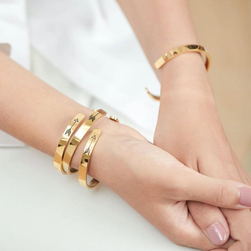 Beautiful Girl, You Can Do Hard Things — Engraved Cuff Bracelet