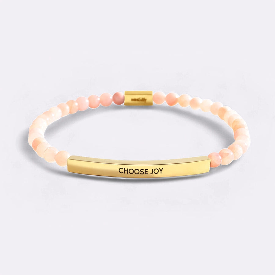 Choose Joy Gold + Rose Quartz variant
