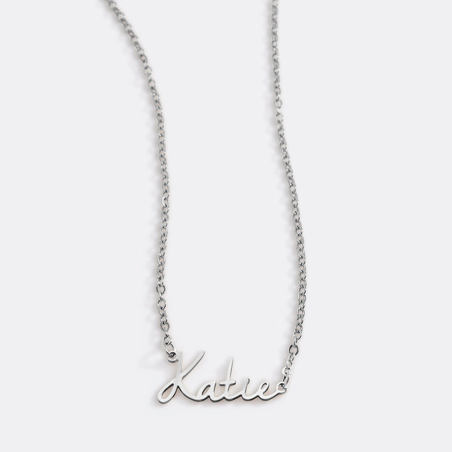 Fairy Name Necklace — Silver