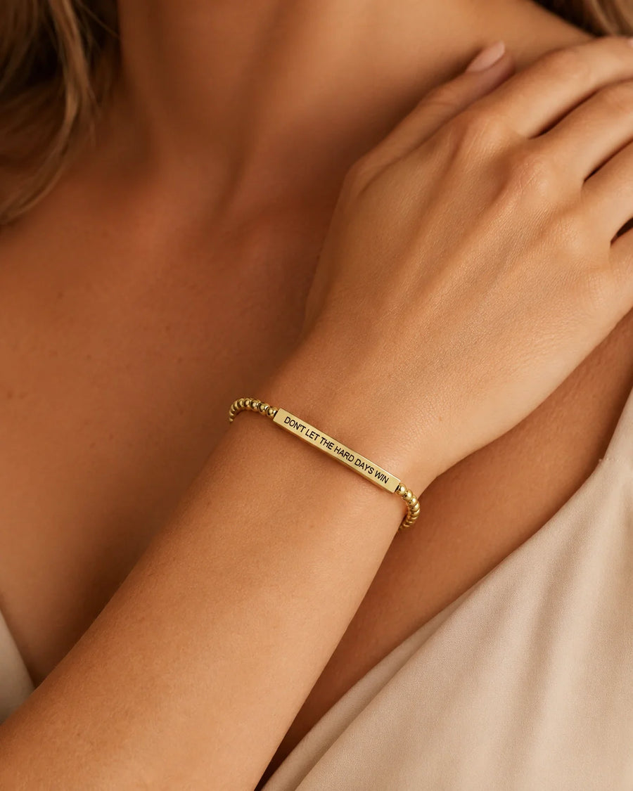 Forever in My Heart bracelet worn - light skin