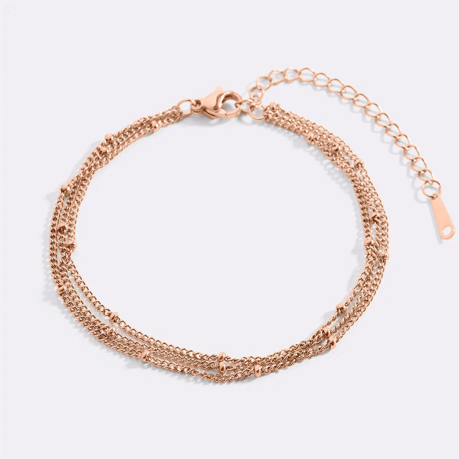 18K Rose Gold Over Sterling Silver